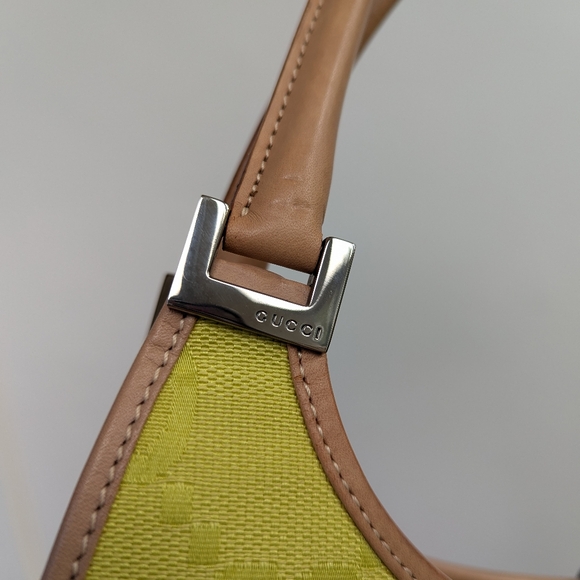 Gucci Jackie Jumbo GG Neon Yellow/Green Bag - Picture 15 of 17